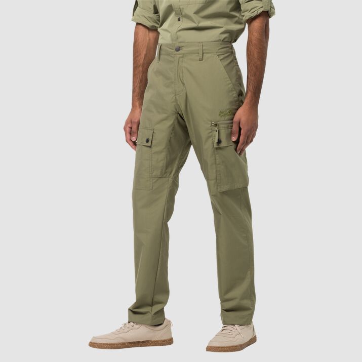 Jack Wolfskin Mens Lakeside Pants Khaki 361074DGW